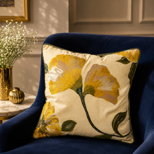 Blooming Heritage Cushion Cover