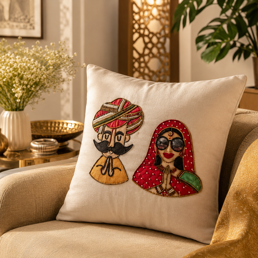 The Royal Namaste Cushion Cover